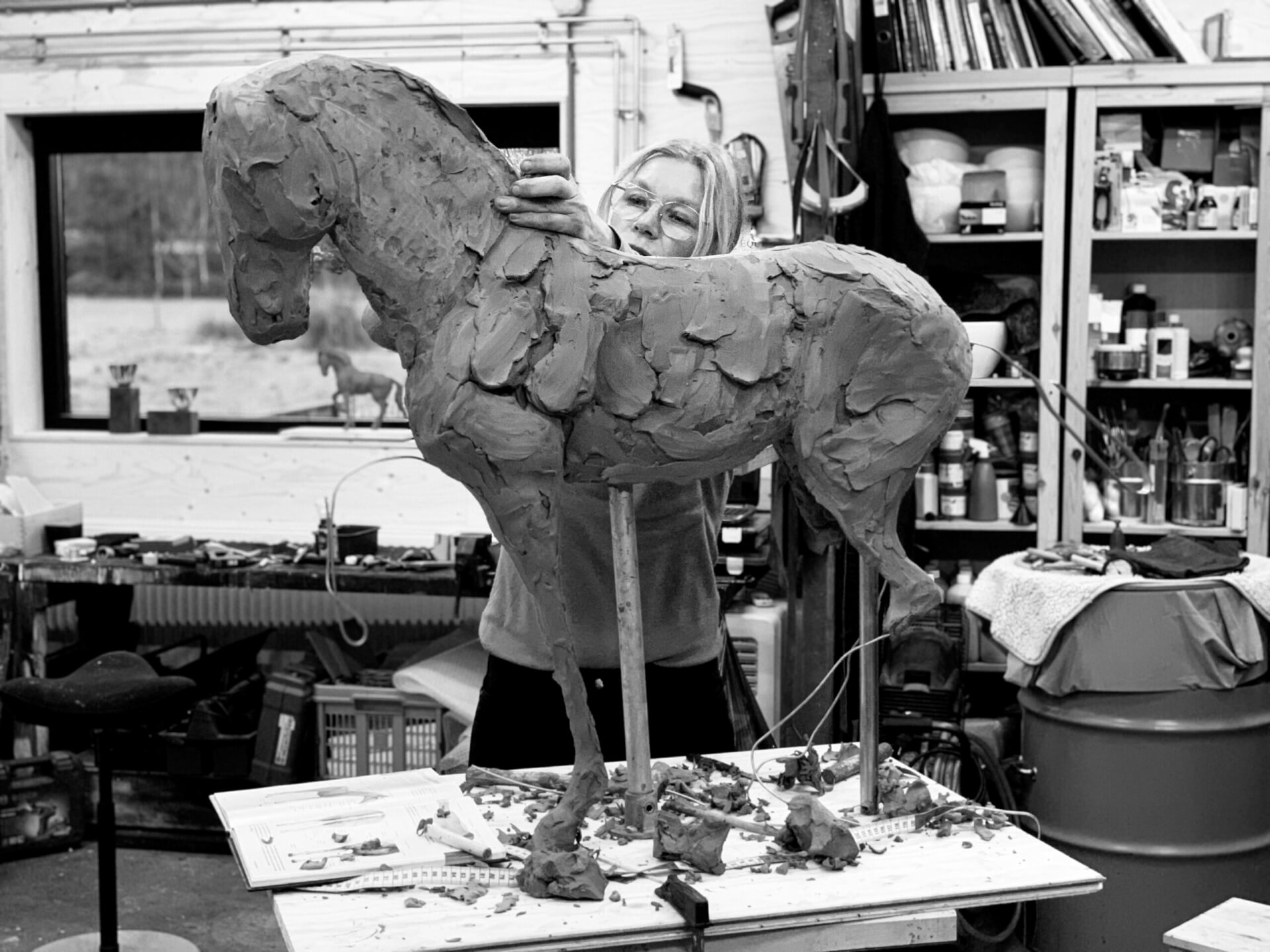 Horse Portret / a horse sculpture of your own horse