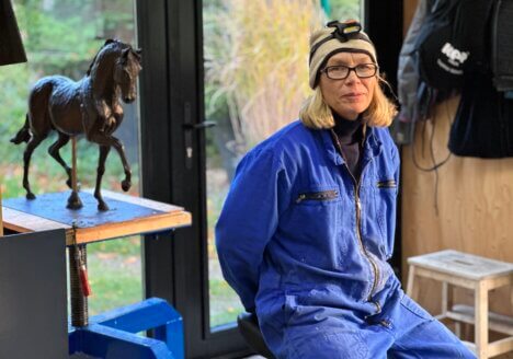 Sculptures horse dog portfolio Brigitte Boss