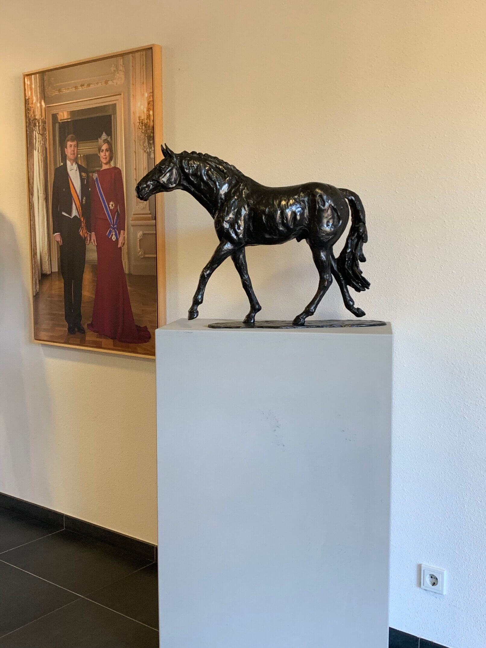 Equine statue Totilas Brigitte Boss at KWPN building The Netherlands