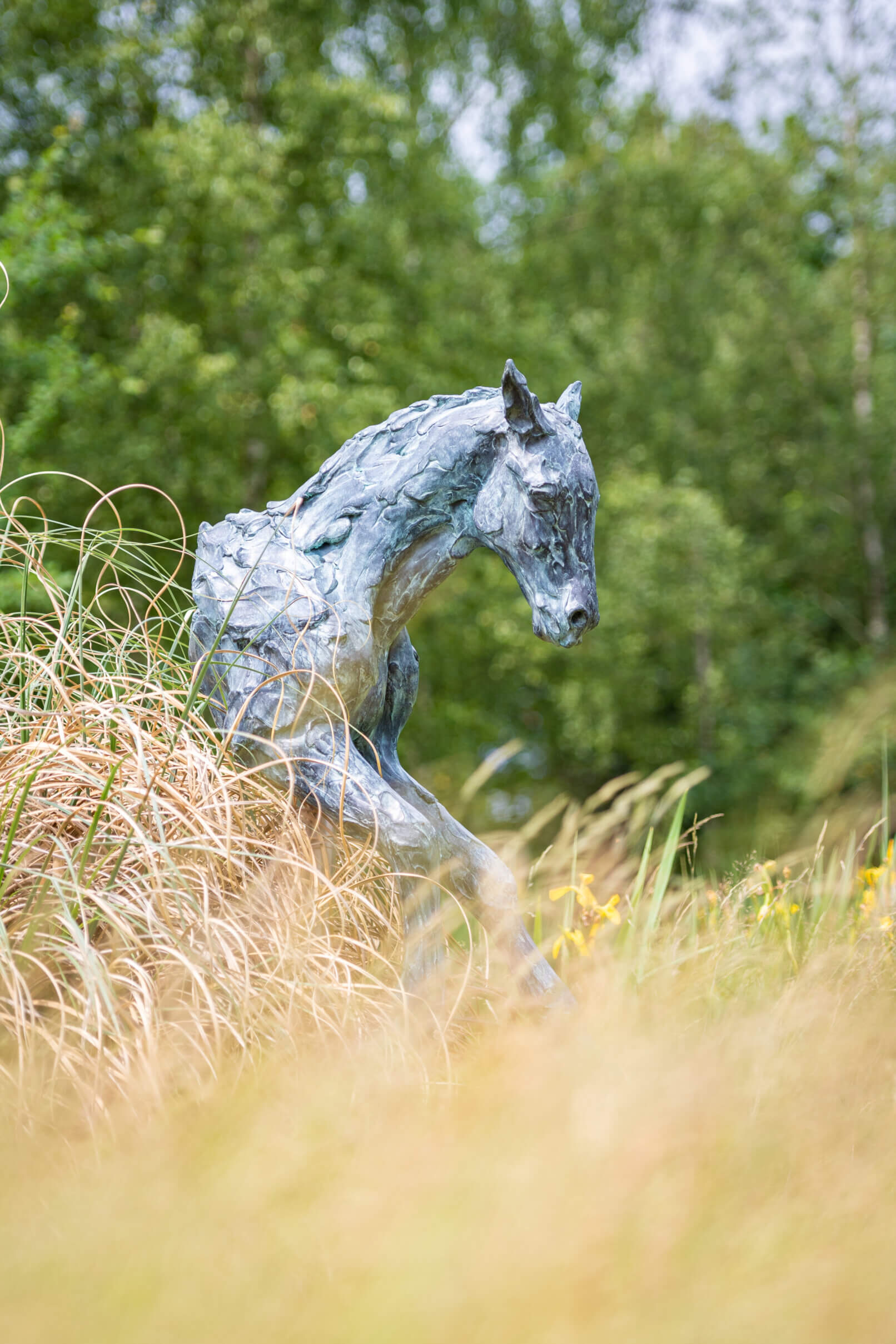 Beeld veulen brons life-size Haute Couture